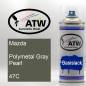 Preview: Mazda, Polymetal Gray Pearl, 47C: 400ml Sprühdose, von ATW Autoteile West.